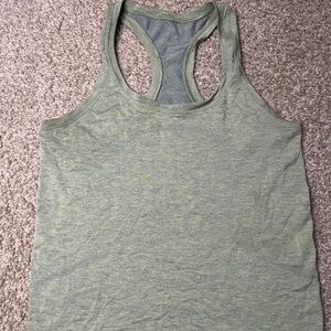 Lululemon Seamless Racerback Tank – Heathered Green – Size 6